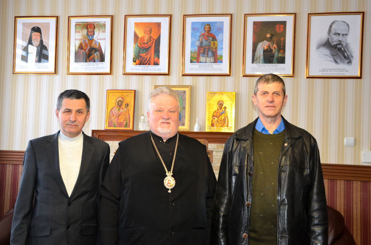 Почесний голова ЗКО НРУ єпископ Віктор Бедь провів зустріч із побратимами по спільні боротьбі за незалежність України Юрієм Бісмаком та Михайлом Басарабом