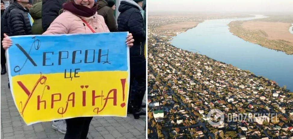 “Херсон – це Україна”: жителі міста показали окупантам, що думають про їхній “референдум”. Фото