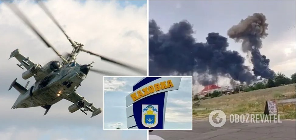 У Каховці влаштували чергову серію “бавовни”: детонують ворожі боєприпаси, видно дим. Фото
