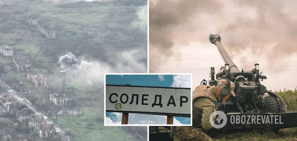 ЗСУ влаштували окупантам “феєрверки” на околицях Соледара. Відео ударів