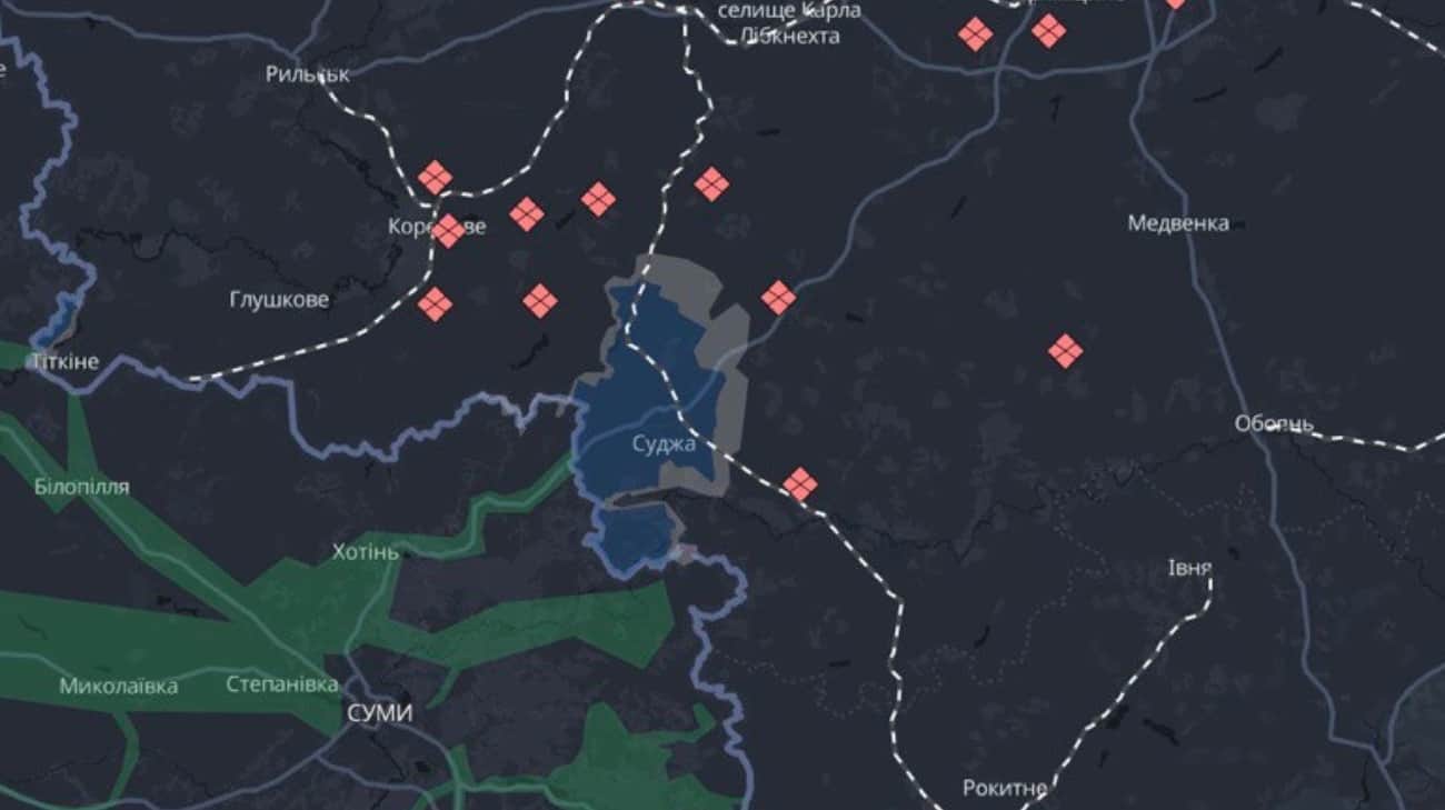 Росіяни прорвалися через український рубіж оборони в районі Суджі 
