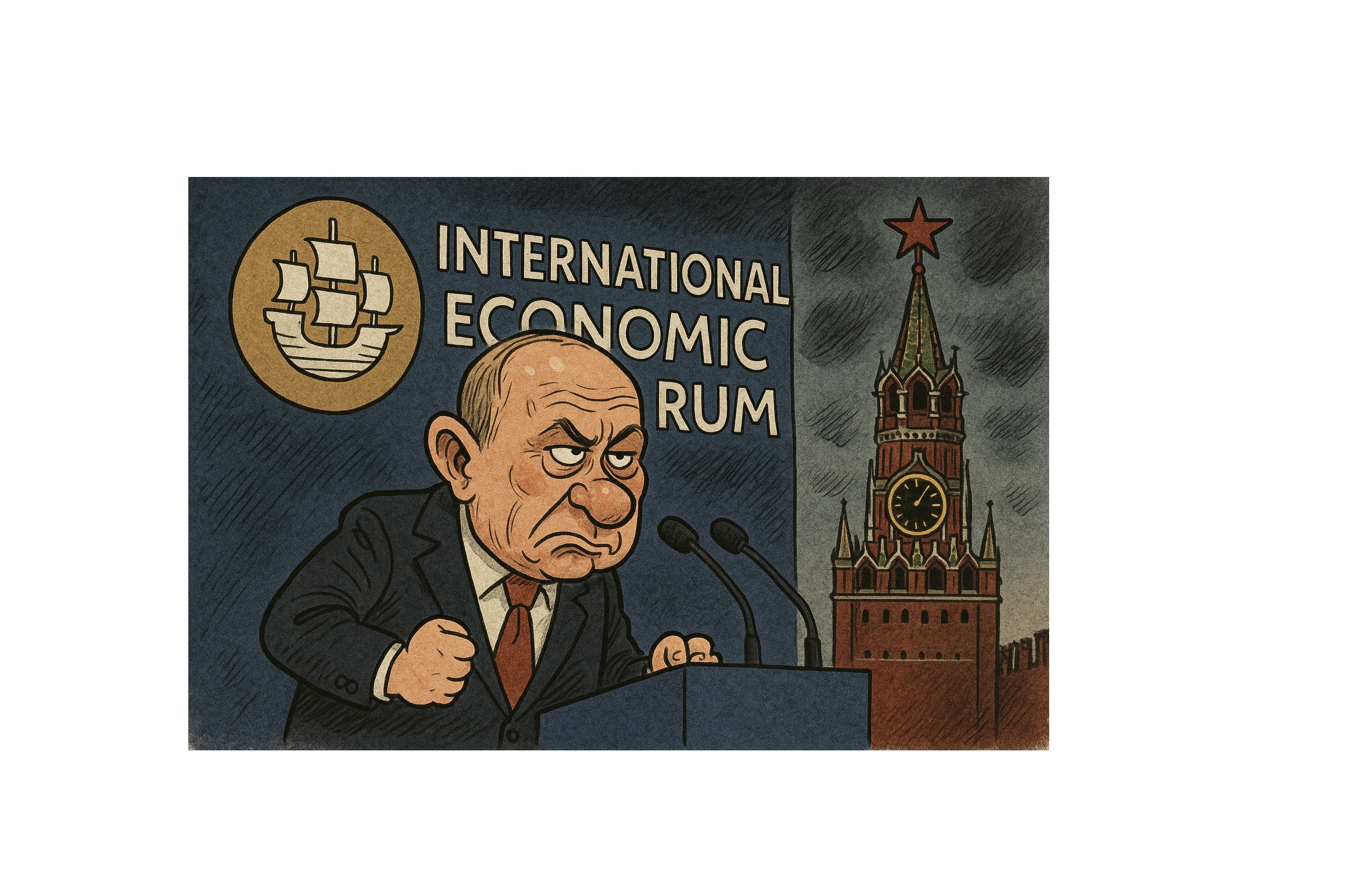 Петербурзький економічний форум як дзеркало ізоляції Кремля і деградації політичного мислення Путіна