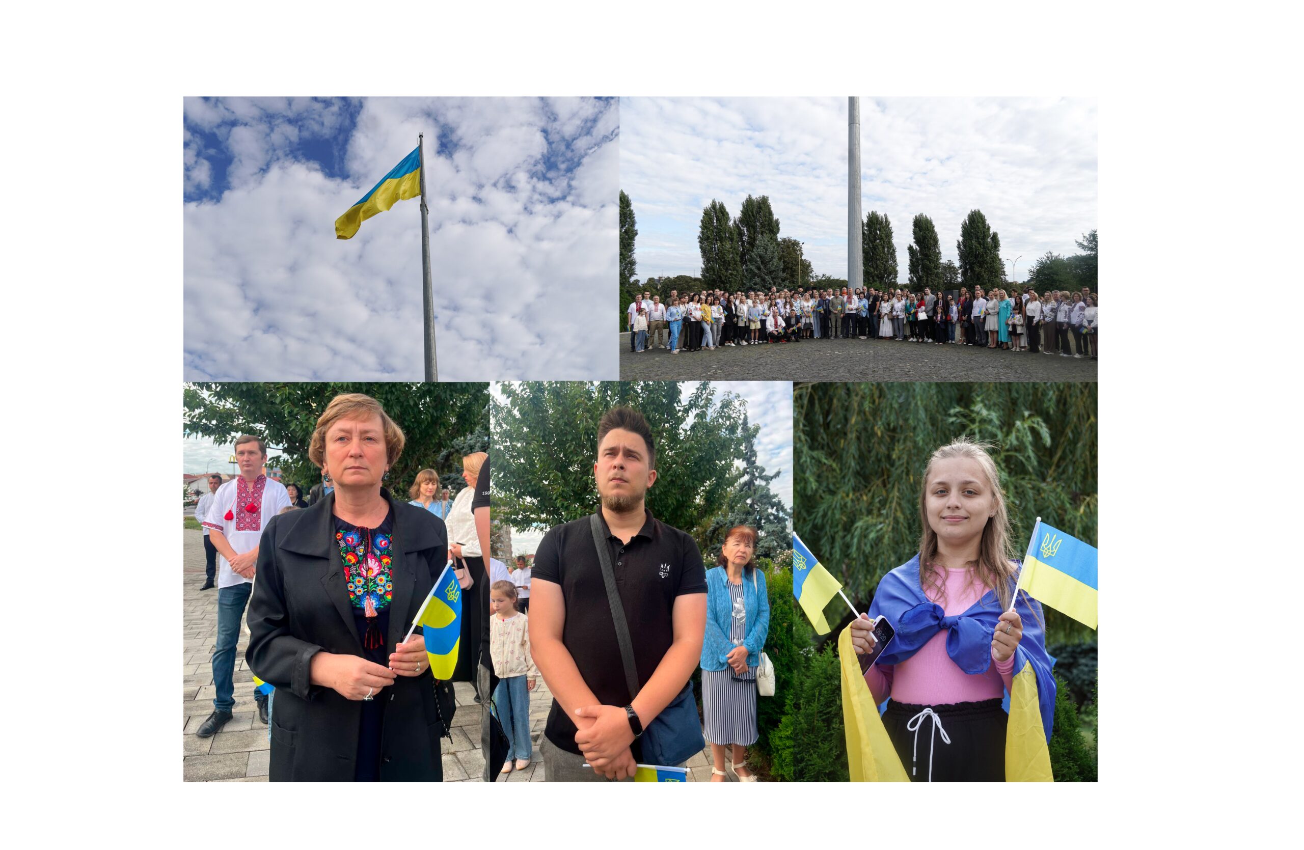 Представники Закарпатської крайової організації НРУ та Закарпатського осередку ВГО «Молодий Народний Рух» взяли участь в урочистому піднятті Державного Прапора України в Ужгороді