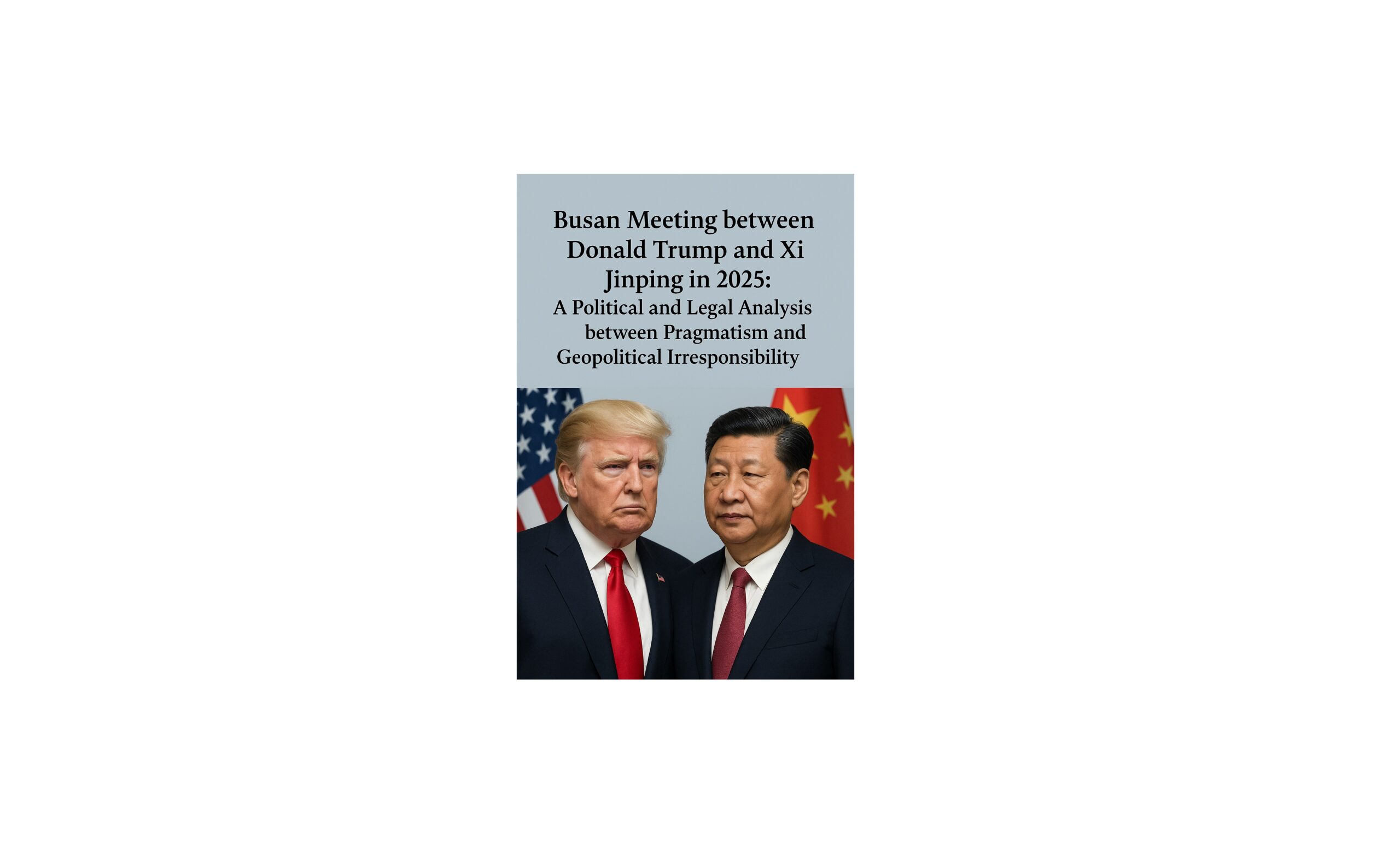Busan Meeting between Donald Trump and Xi Jinping in 2025: A Political and Legal Analysis between Pragmatism and Geopolitical Irresponsibility