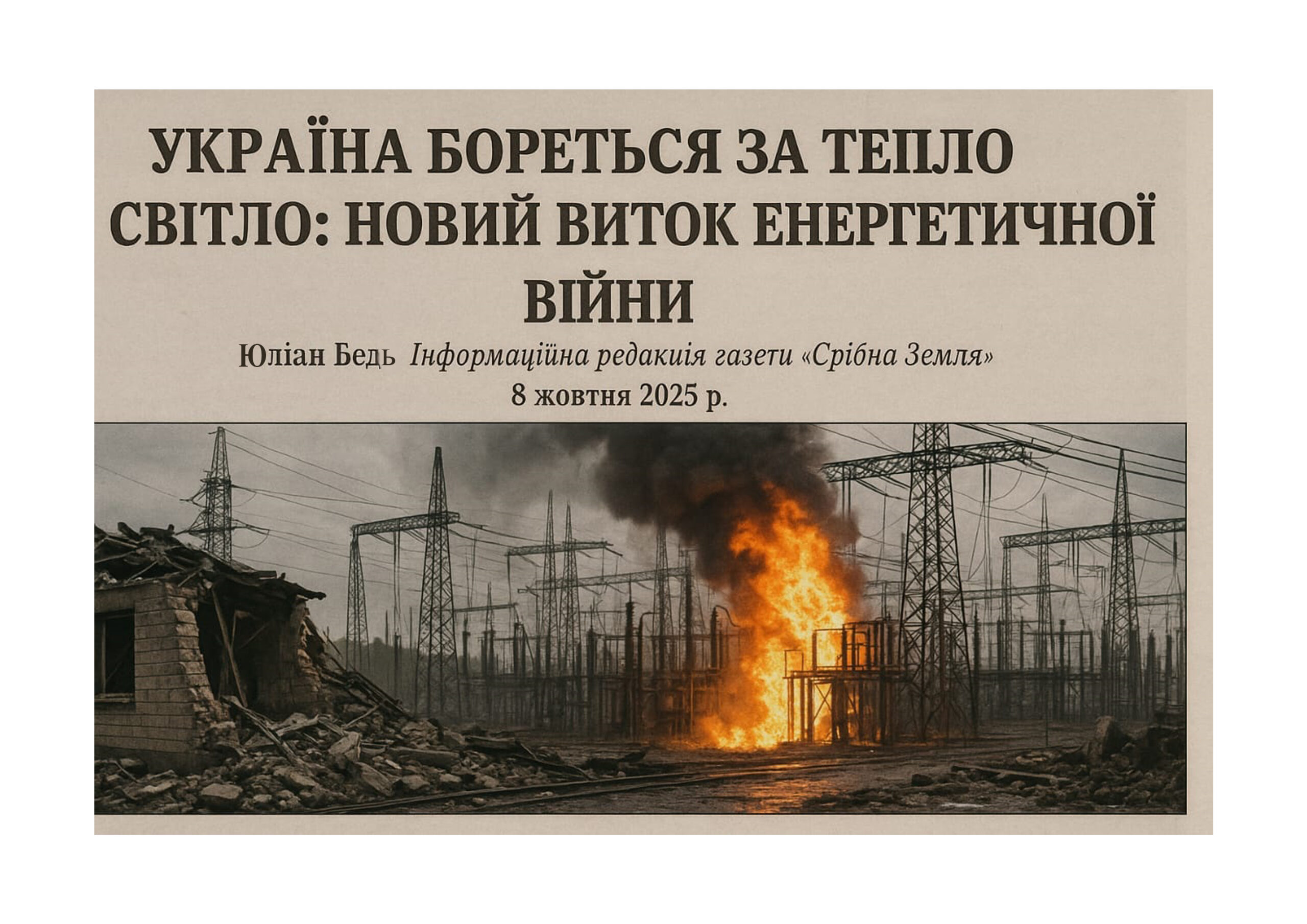 Україна бореться за тепло й світло: новий виток енергетичної війни
