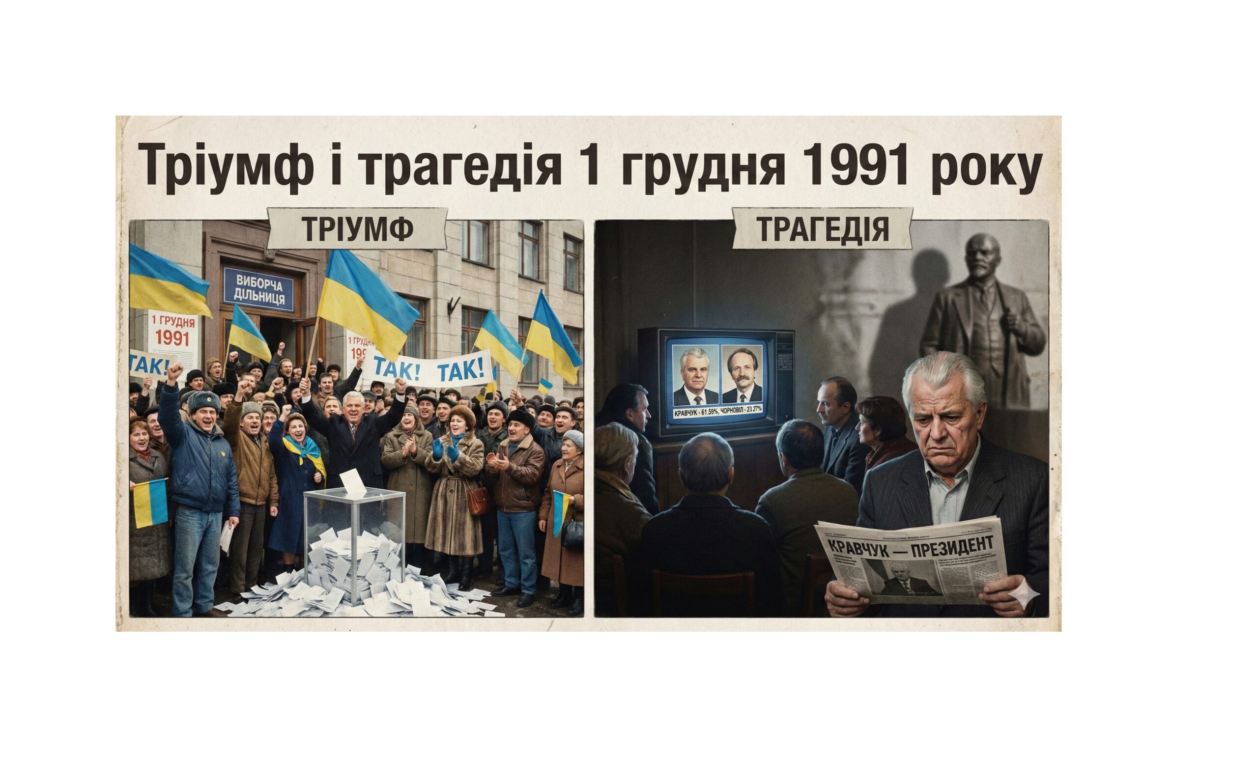 Тріумф і трагедія 1 грудня 1991 року: історично-аналітичний погляд на вибір, який визначив долю України