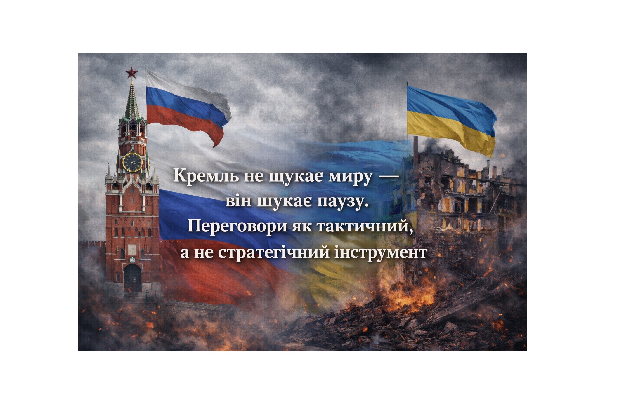 Кремль не шукає миру — він шукає паузу: переговори як інструмент тактики, а не стратегічного завершення війни