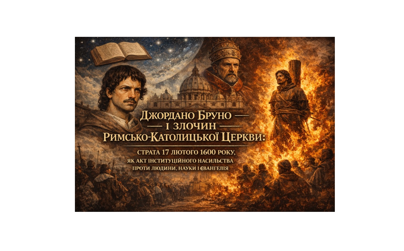 Страта Джордано Бруно (17 лютого 1600 р.) як акт інституційного насильства Римсько-Католицької Церкви: історико-правовий і богословський аналіз