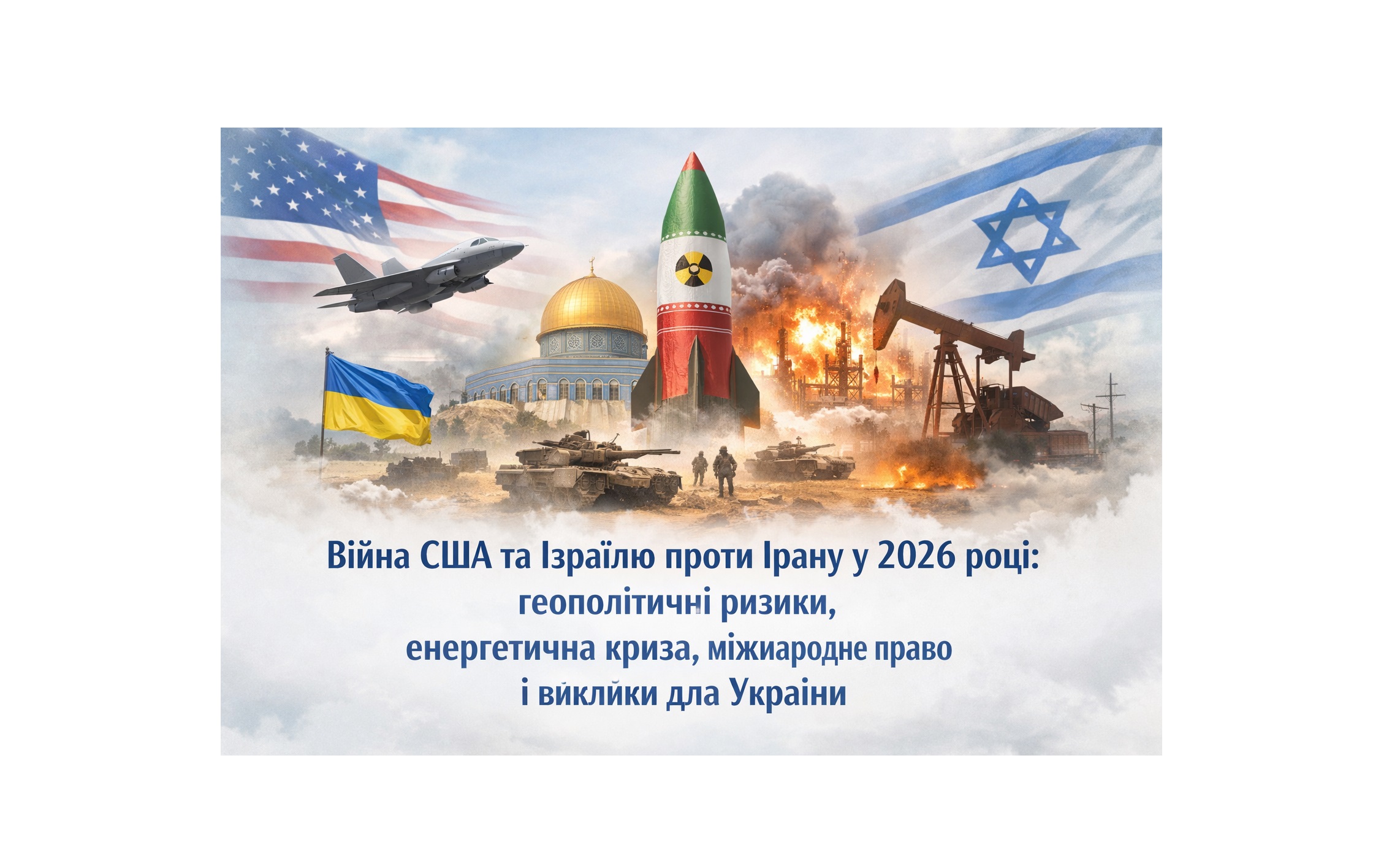 Війна США та Ізраїлю проти Ірану у 2026 році: геополітичні ризики, енергетична криза, міжнародне право і виклики для України