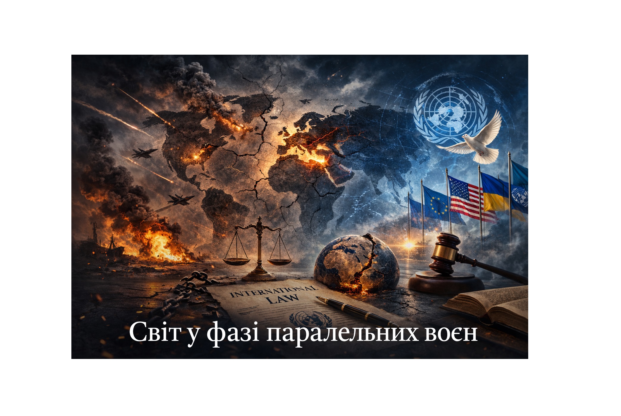 Світ у фазі паралельних воєн: міжнародне право, руйнування системи безпеки та стратегічні ризики для України (станом на 3 березня 2026 року)