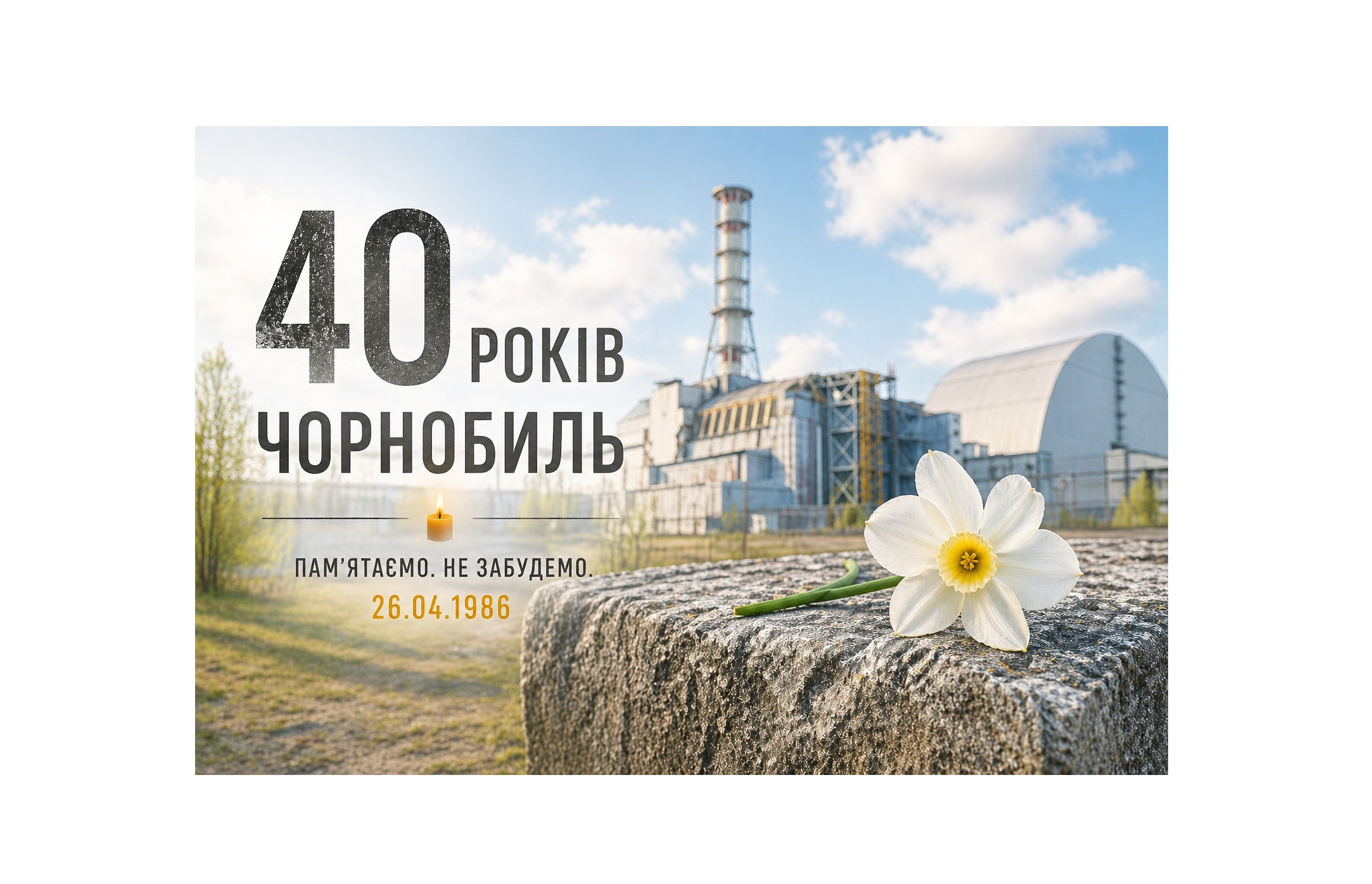 Чорнобиль — 40 років потому: трагедія, урок і відповідальність (до 40-х роковин техногенної катастрофи на Чорнобильській атомній електростанції)