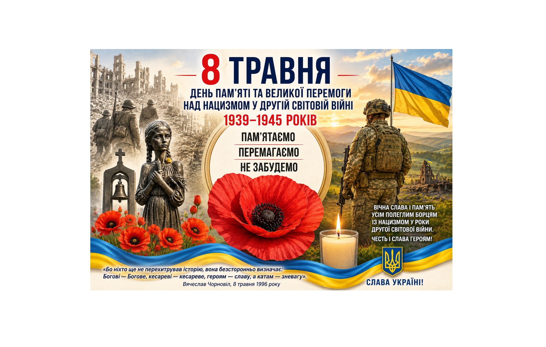 Віктор Бедь: 8 травня — День пам’яті та Великої перемоги над нацизмом у Другій світовій війні 1939–1945 років